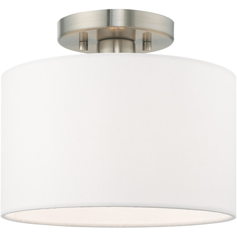 Fabric Semi Flush Mount