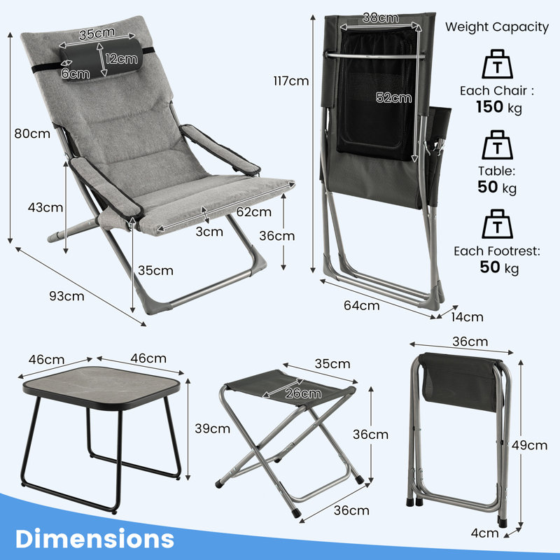 Brinlea 2 - Person Patio Dining Set with Square Table