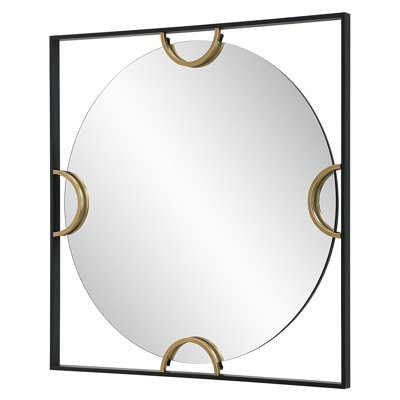 Akasim Iron Square Wall Mirror
