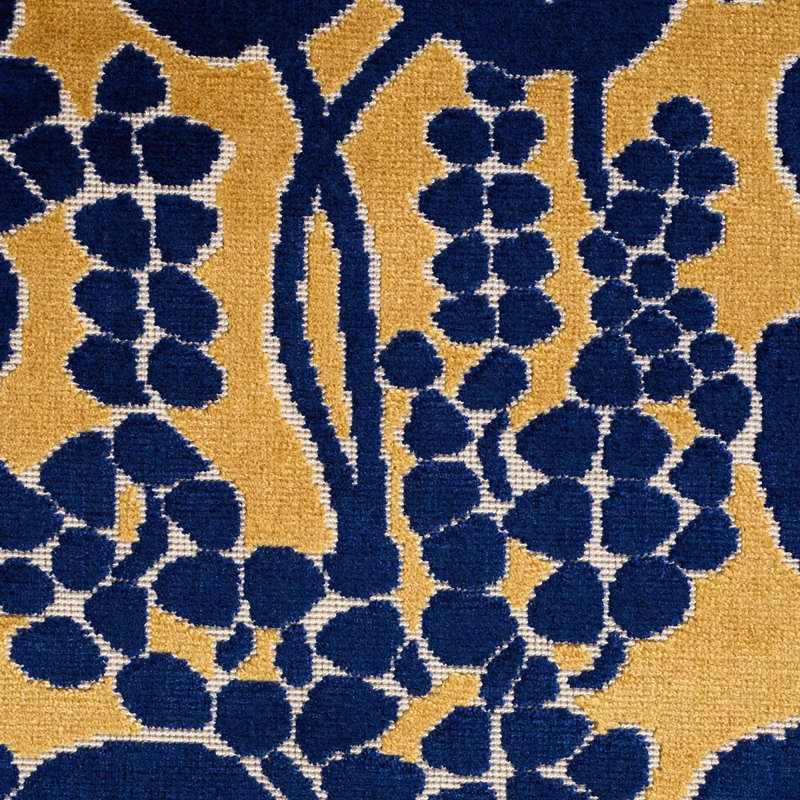 Tissu en velours Emelie, Orange