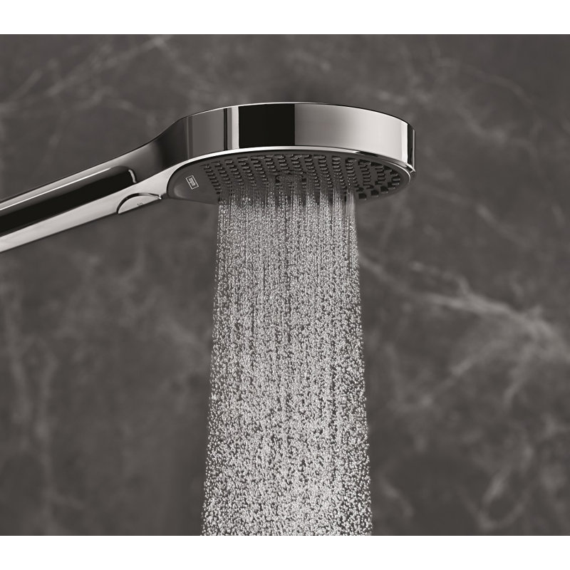 Hansgrohe Rainfinity Handheld 3-Jet Showerhead 130, Chrome, 1.75 GPM
