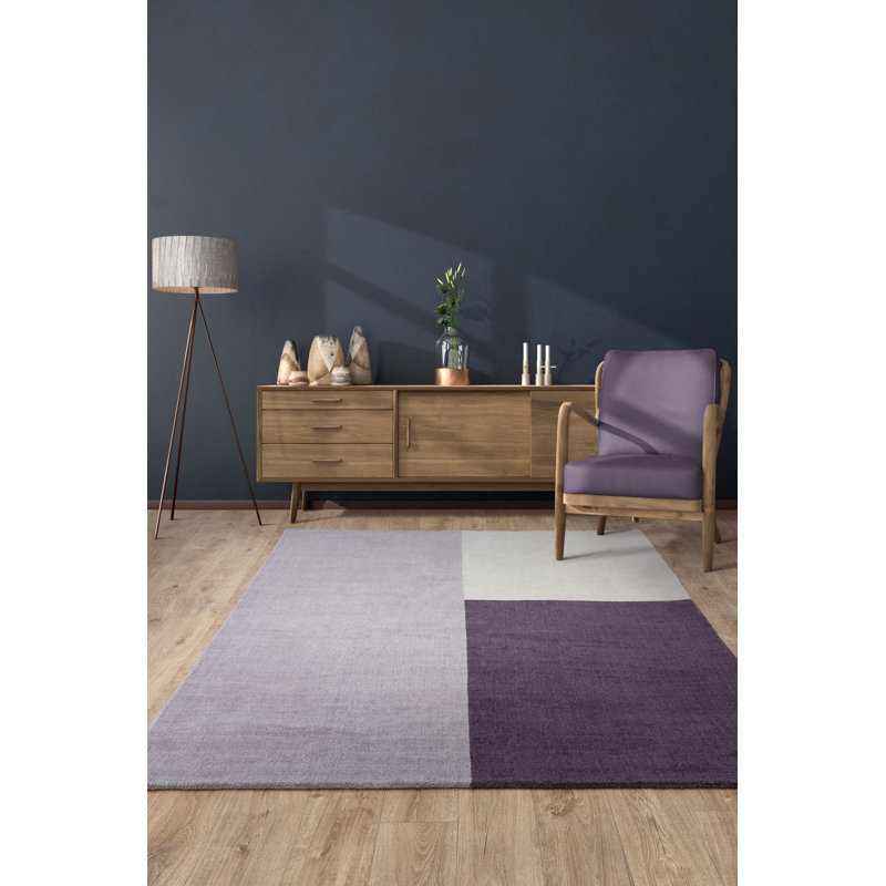 Acuff Geometric Wool Hand Woven Area Rug, Rectangle 120 x 170cm