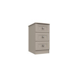Wisbech 3 Drawer Bedside Table