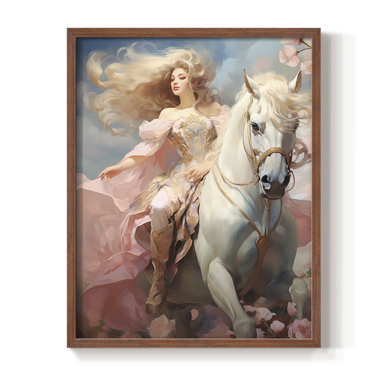 Series CMXLV Framed Print - Solid Wood, 11" H x 9" W, Walnut