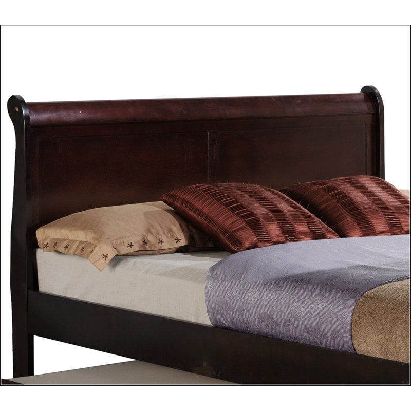 Lit gigogne élégant Cappuccino, Beige, Double