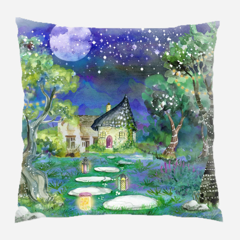 Coussin décoratif Crisler, Microsuède, Intérieur