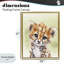 Cadre flottant Jungle Friends Baby Cheetah, design par Christine Simpson Art-481347966-481347967