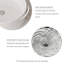 Lavabo de salle de bain simple 14,17 po, vasque ronde en céramique sans robinet, sans armoire