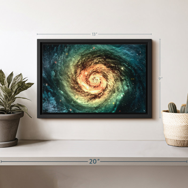 «Spiral Galaxy Canvas Print», H 9 po x l 13 po