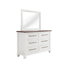 Commode Stoa à 6 tiroirs avec miroir