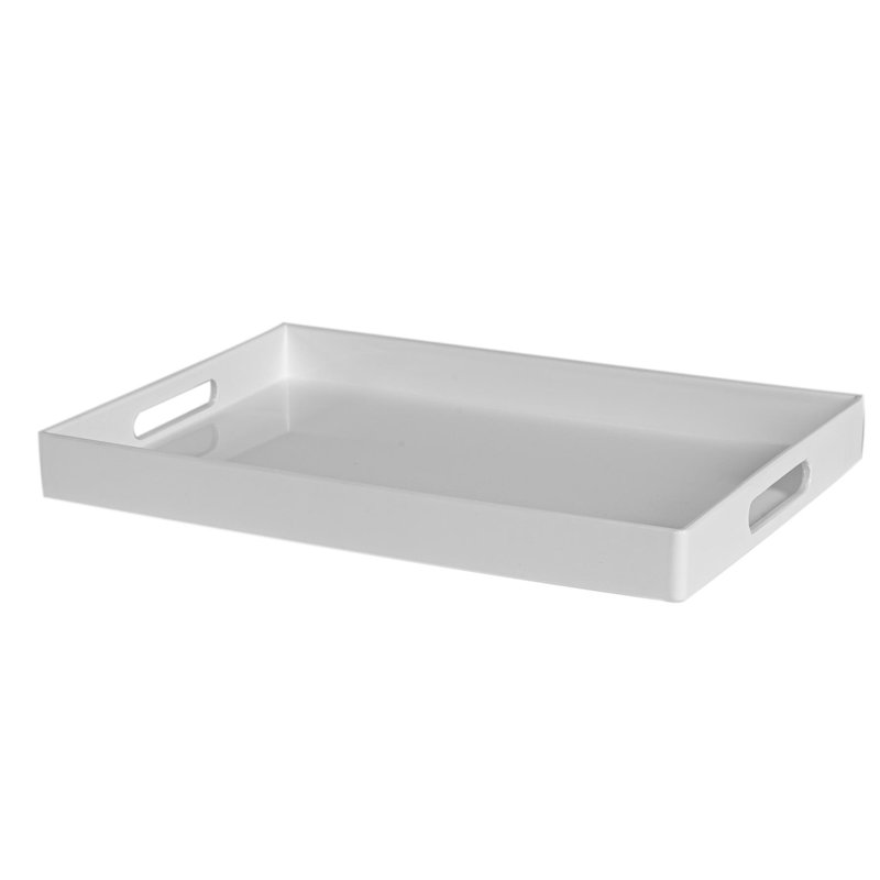 Argon Tableware - Rectangular Melamine Serving Tray, White