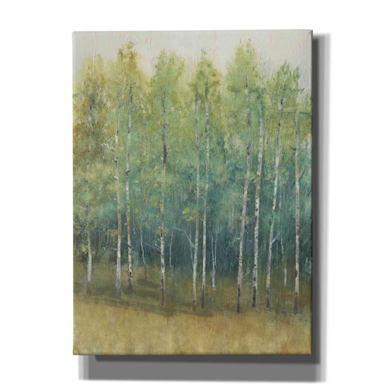 «Woodland Edge II» par Tim O'toole, art mural sur toile, H 54 po x l 40 po x P 1,5 po
