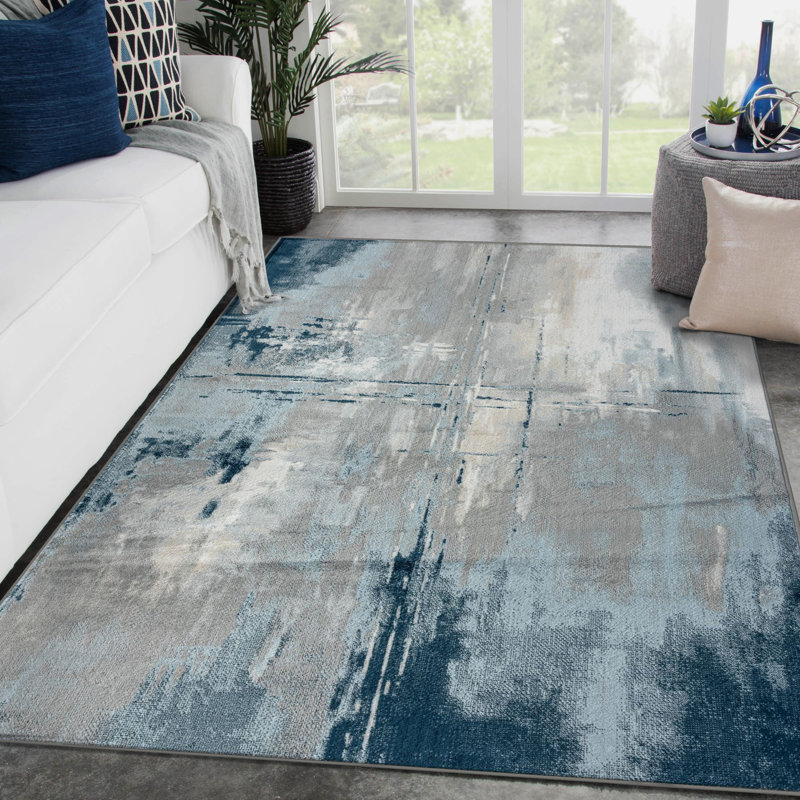 Abstract Indoor Rug, Rectangle 8' x 10'