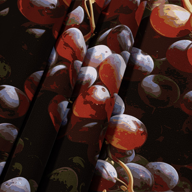 Tapisserie murale «Fruit Grape Red Globe», 26 po x 36 po
