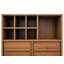 Armoire à vin moderne Hearthwood avec support à vin et rangement à 2 tiroirs