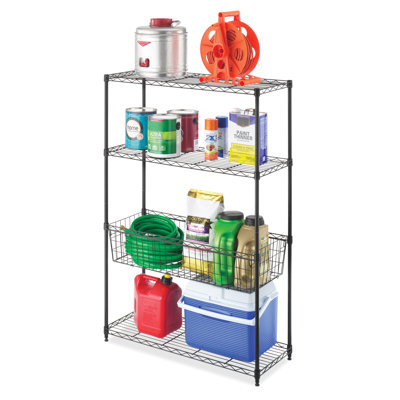Supreme Storage Center with Basket - Black