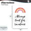 Plaque murale Always Look For Rainbows, design par Martina Pavlova-2056462388