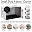 Housse pour cage de chien blanche et grise Boho Fringe par Sweet Jojo Designs-109490896