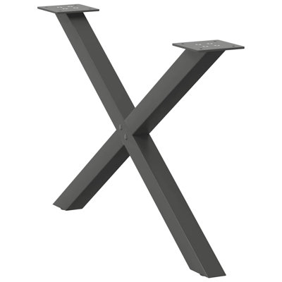Dining Table Legs X-Shaped