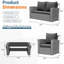 4-Piece Wicker Patio Conversation Set-2134639264