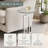 Sapienza Chrome Glass Drinks End Table