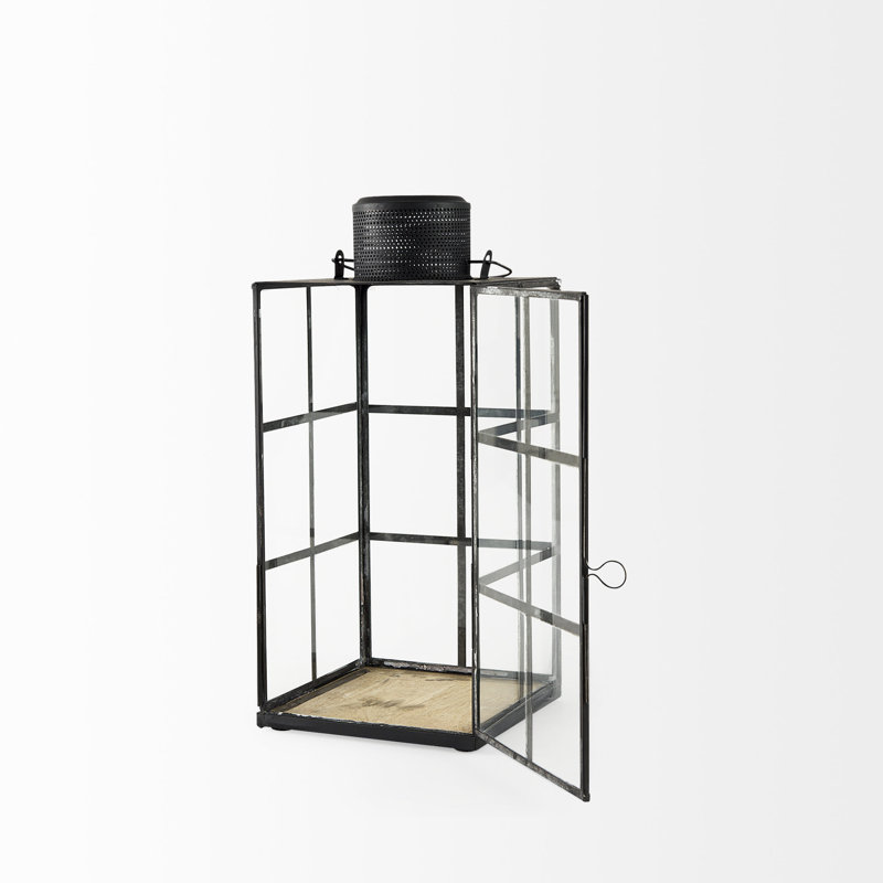 Lanterne murale en verre, H 13,38 po x l 6,1 po x P 6,1 po