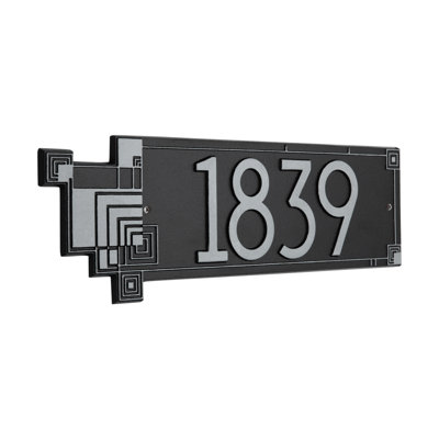 Frank Lloyd Wright Cube Abstraction Modern Plaque, Standard 1-line