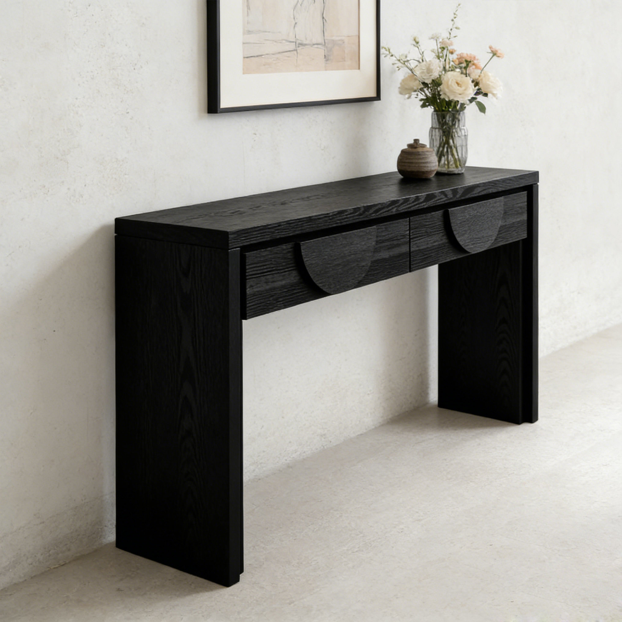 Latitude Run® Modern Minimalist Solid Wood Console Table - Wayfair Canada