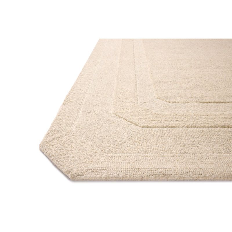 Yuriko Oatmeal Area Rug, Square 1'6"