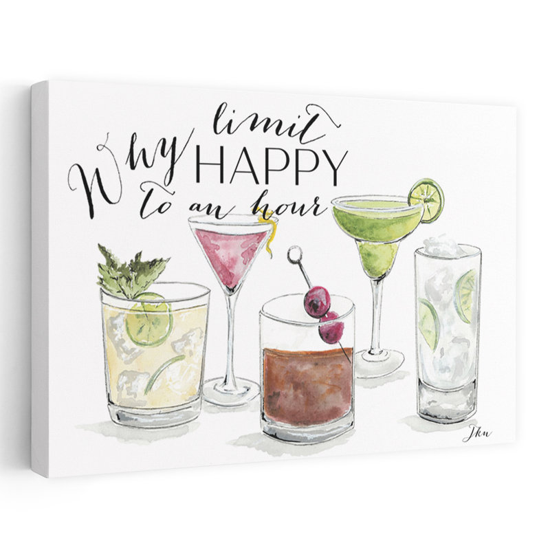 Cocktail Time, art contemporain, H 24 po x l 16 po
