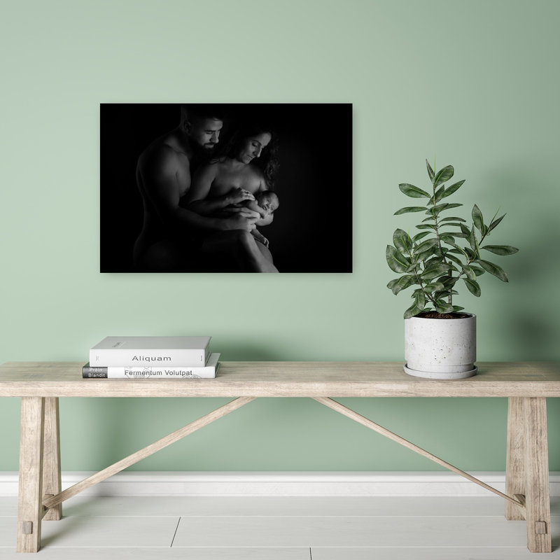 Newborn Family Love Classic Peaceful Serene Portrait Wall Art Print 1 Piece Wrapped Canvas Wall Art, 60.96cm H x 40.64cm W