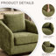 Fauteuil d'appoint pivotant en chenille Conway-1069960983