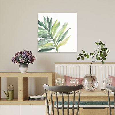 Palmier tropical III, art abstrait de paysage tropical