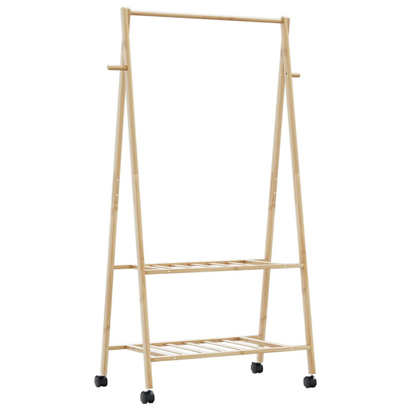 Hulda 96cm Rolling Clothing Rack