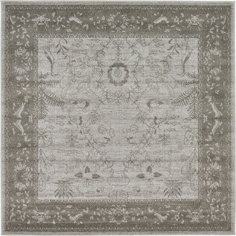 Henretter Oriental Indoor Rug, Square 6'1"