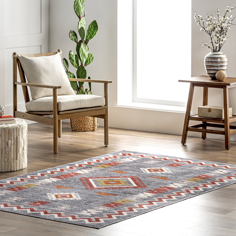 Tapis lavable à la machine Jayde SpinClean, Rectangle 4 pi x 6 pi