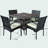 Mathiatis 4 - Person Wicker Patio Dining Set with Square Table-1161028309