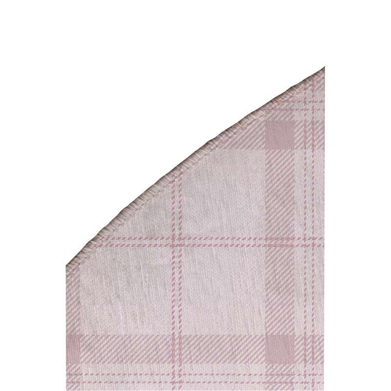 Vinny Tartan Non-Slip Outdoor Rug, Round 5'