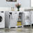 Laundry Cabinet With Doors And Shelf, Freestanding Style Tilt-Out Laundry Hamper