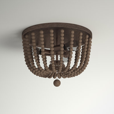 Calabasas Solid Wood Flush Mount