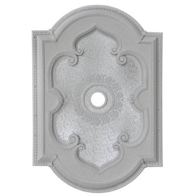 Médaillon de plafond central rose