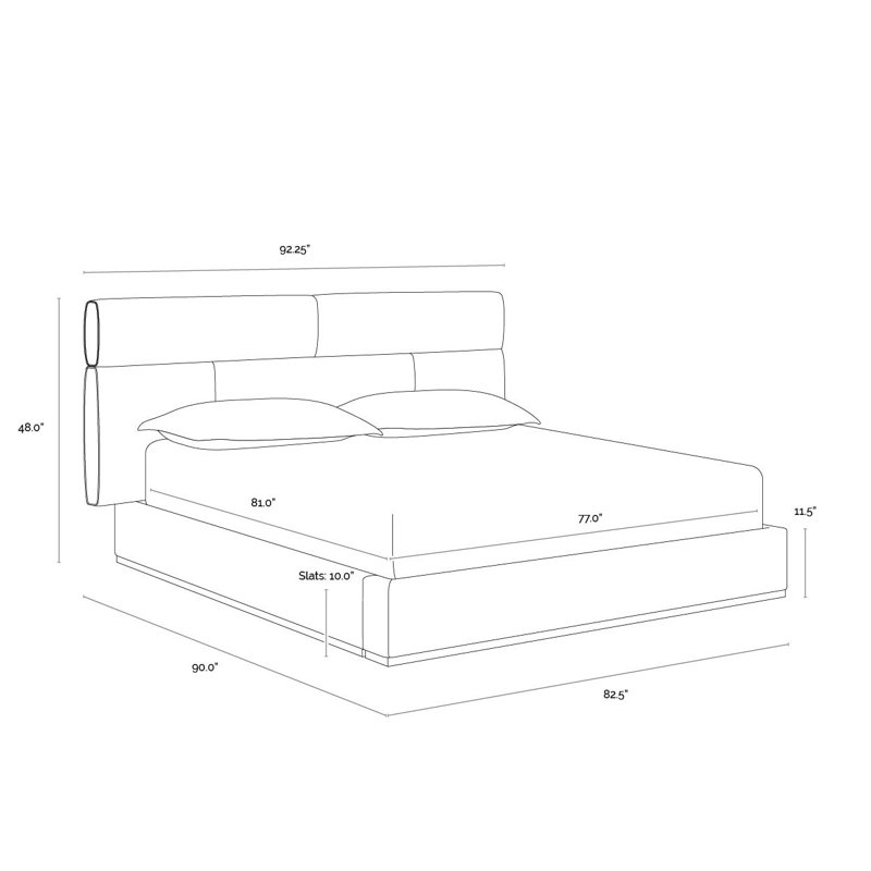 Mithran Upholstered King Bed