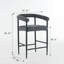 Ensemble de 2 tabourets de bar modernes rembourrés-1013205914