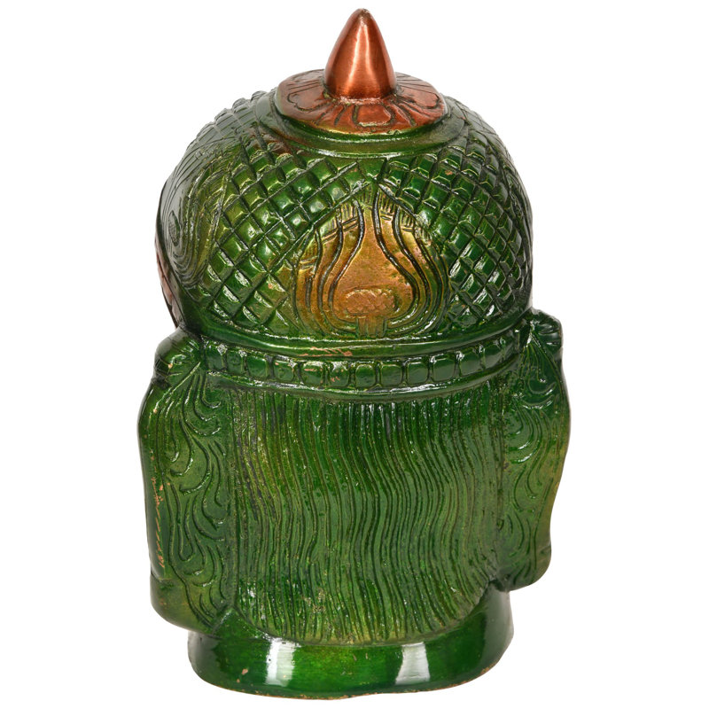 Lord Hanuman Head, Doré / vert