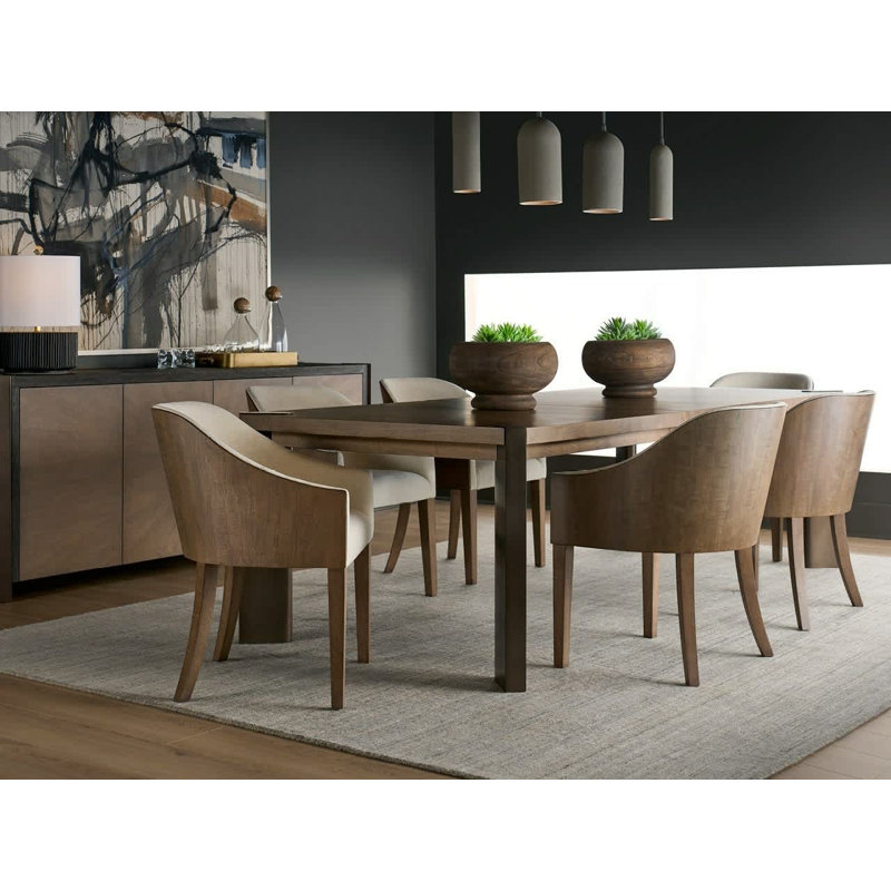 Modern Haze 86 To 122 Inch Wide Extendable Walnut Dining Table With Smoked Gold Metal Feet