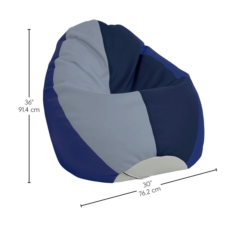 SoftScape Dew Drop Bean Bag, Navy/Powder Blue