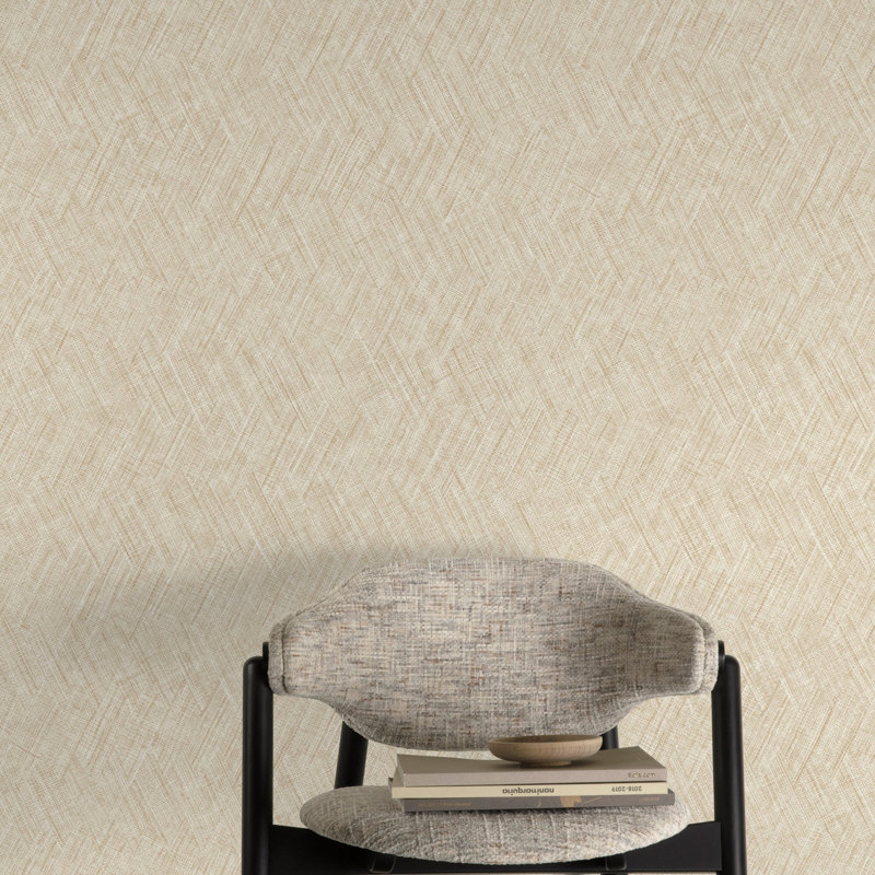 Textured Vibes Collection Abstract Texture Wallpaper Roll, Beige