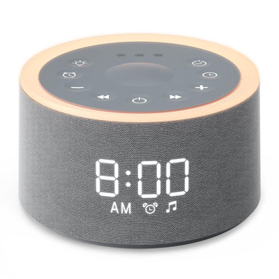 D1+ Sound Machine & Alarm Clock - Sound Machine For Sleep, White Noise Machine With 29 Soothing Sounds, Night Light, 0-100% Dimmable, White Noise Alarm Clock For Bedrooms Adults Baby