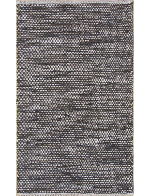 Tapis gris/brun tissé à la main Parker, Rectangle 9 pi x 13 pi