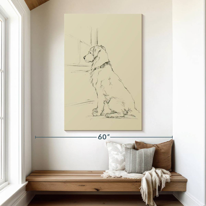 Brampt Waiting For Master I, 51" H x 34" W